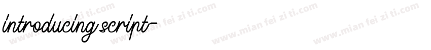 introducing script字体转换